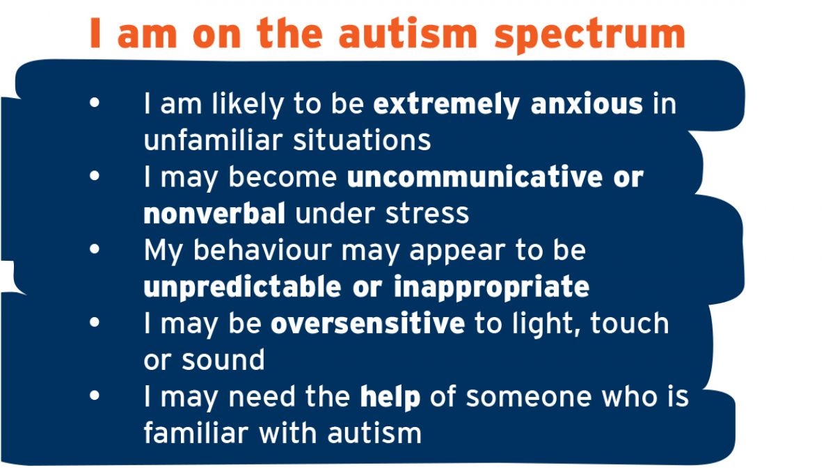 Autism Alert card Autism Spectrum Australia (Aspect)